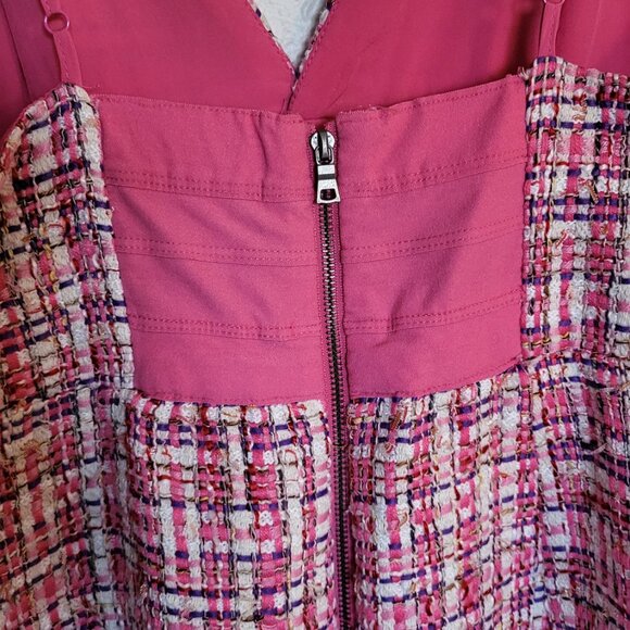 Pink Woven Vintage Inspired Mini Dress - Picture 3 of 11